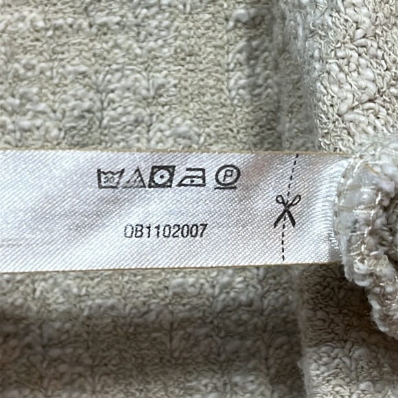 FP Beach TEXTURED KNIT cropped sweater button up cardigan pockets puff sleeve S - Picture 16 of 16